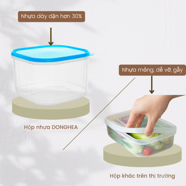 Donghea: Nhựa PP cao cấp dày dặn – Khác biệt tạo nên đẳng cấp