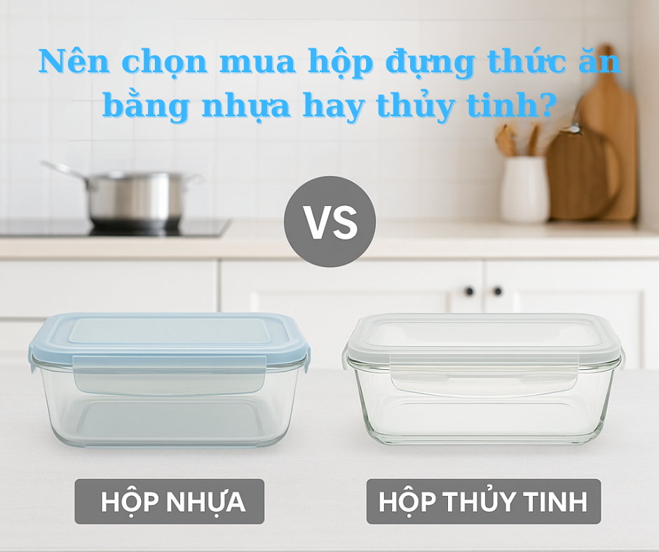 NÊN CHỌN MUA HỘP ĐỰNG THỨC ĂN BẰNG NHỰA HAY HỘP THUỶ TINH?