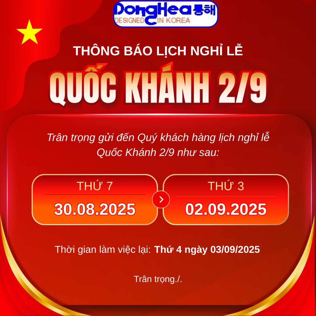 THÔNG BÁO NGHỈ LỄ QUỐC KHÁNH 2/9/2025