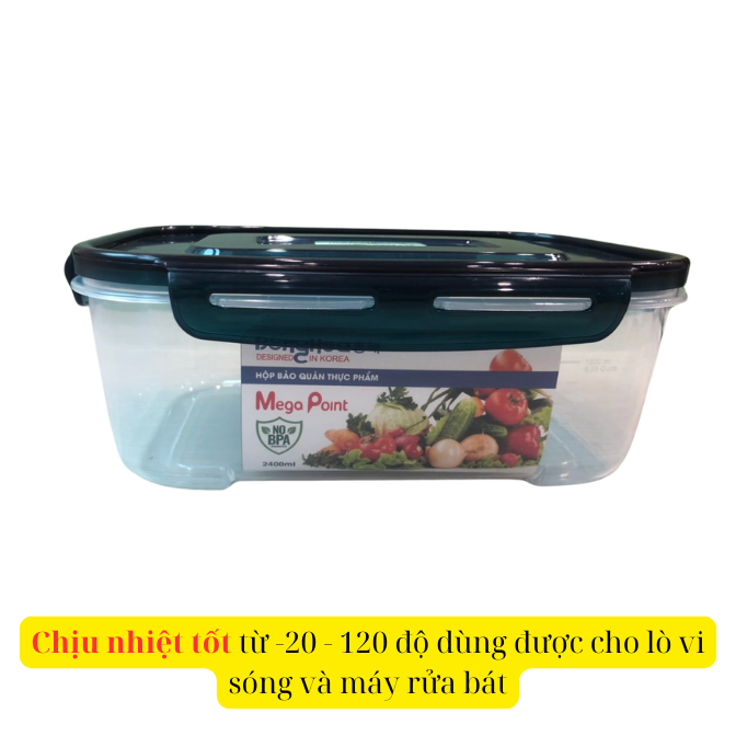 Hộp đựng thực phẩm Mega Point 2400ml