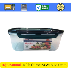 Hộp đựng thực phẩm Mega Point 2400ml